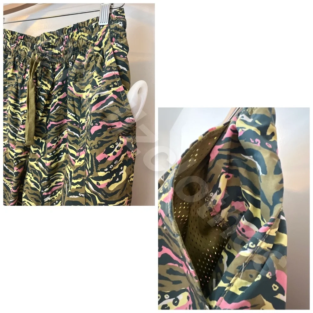 NWOT Free People Zephyr Printed Pants Olive M - Picture 4 of 11